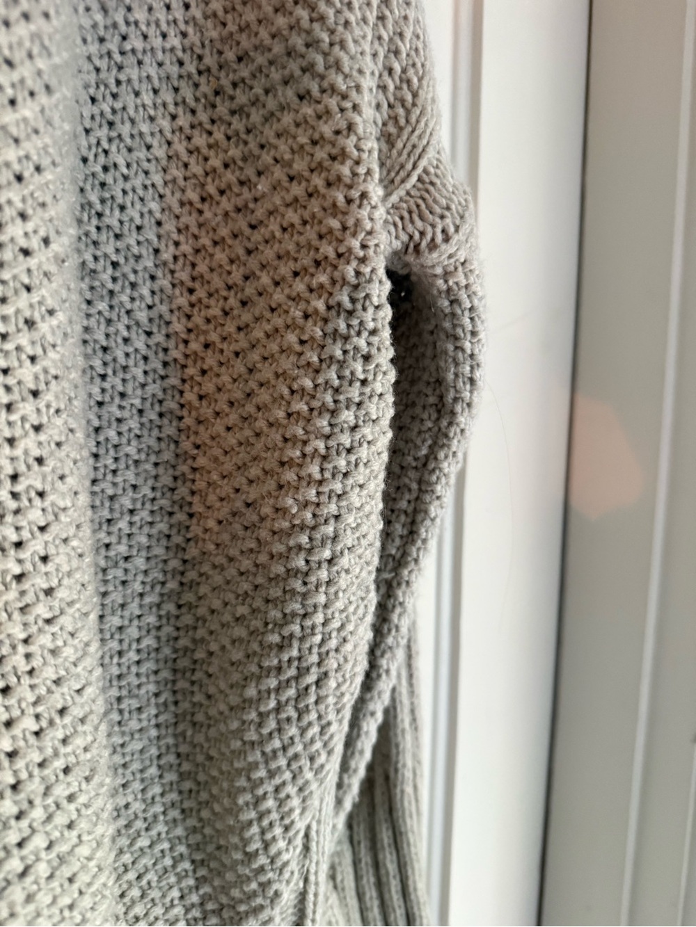 Smartwool Light Gray Open-Weave Turtleneck Sweater - Picture 5 of 8